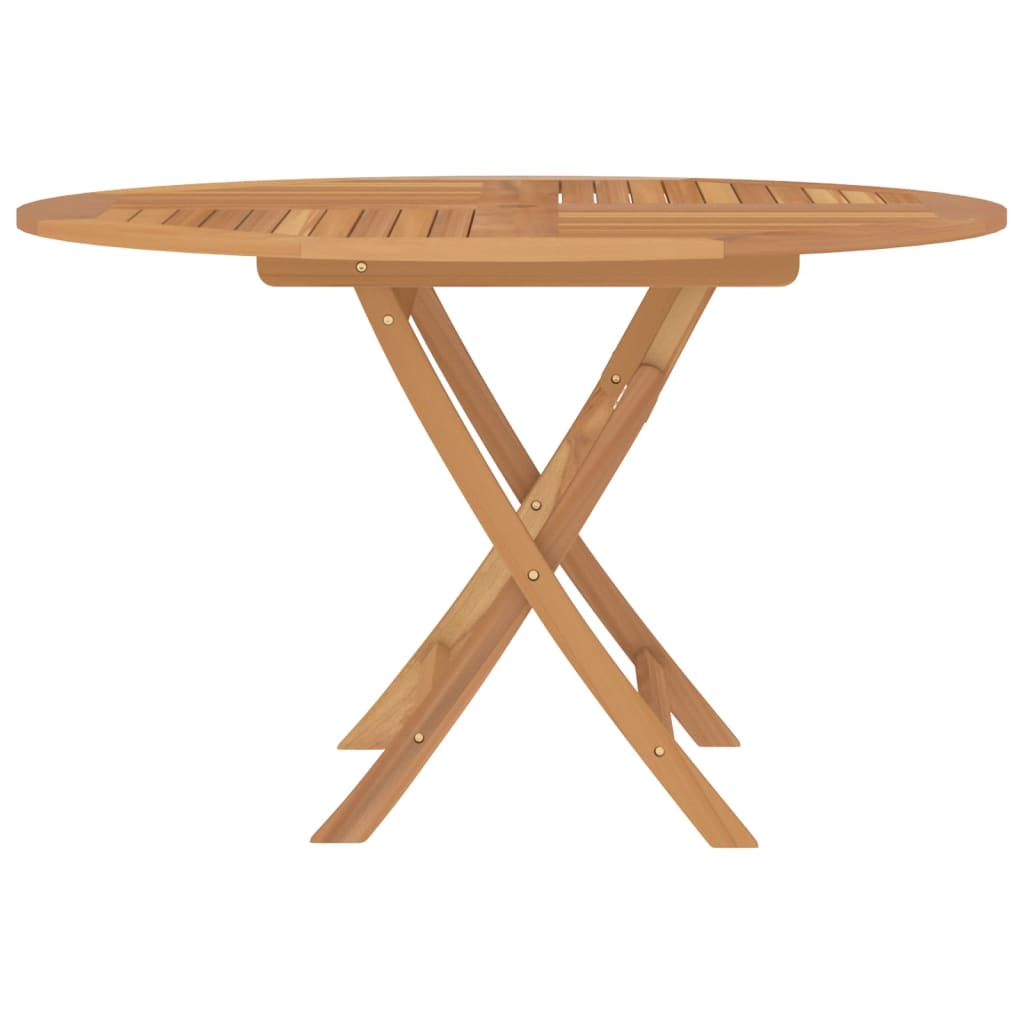 Table pliable de jardin ? 120x75 cm bois massif de teck - 4