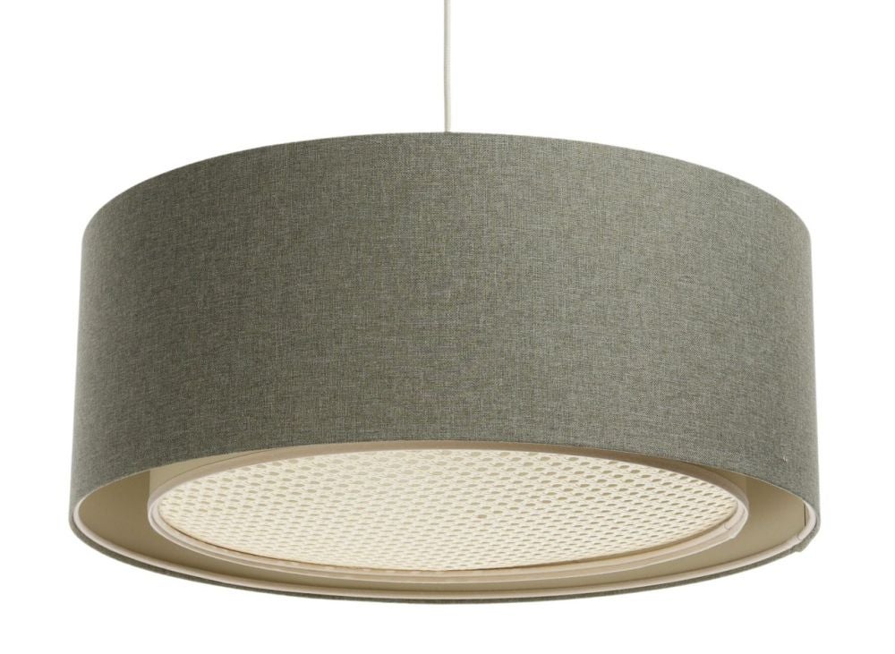 Lampa wisząca ERUTAN RATTAN 40 zielona