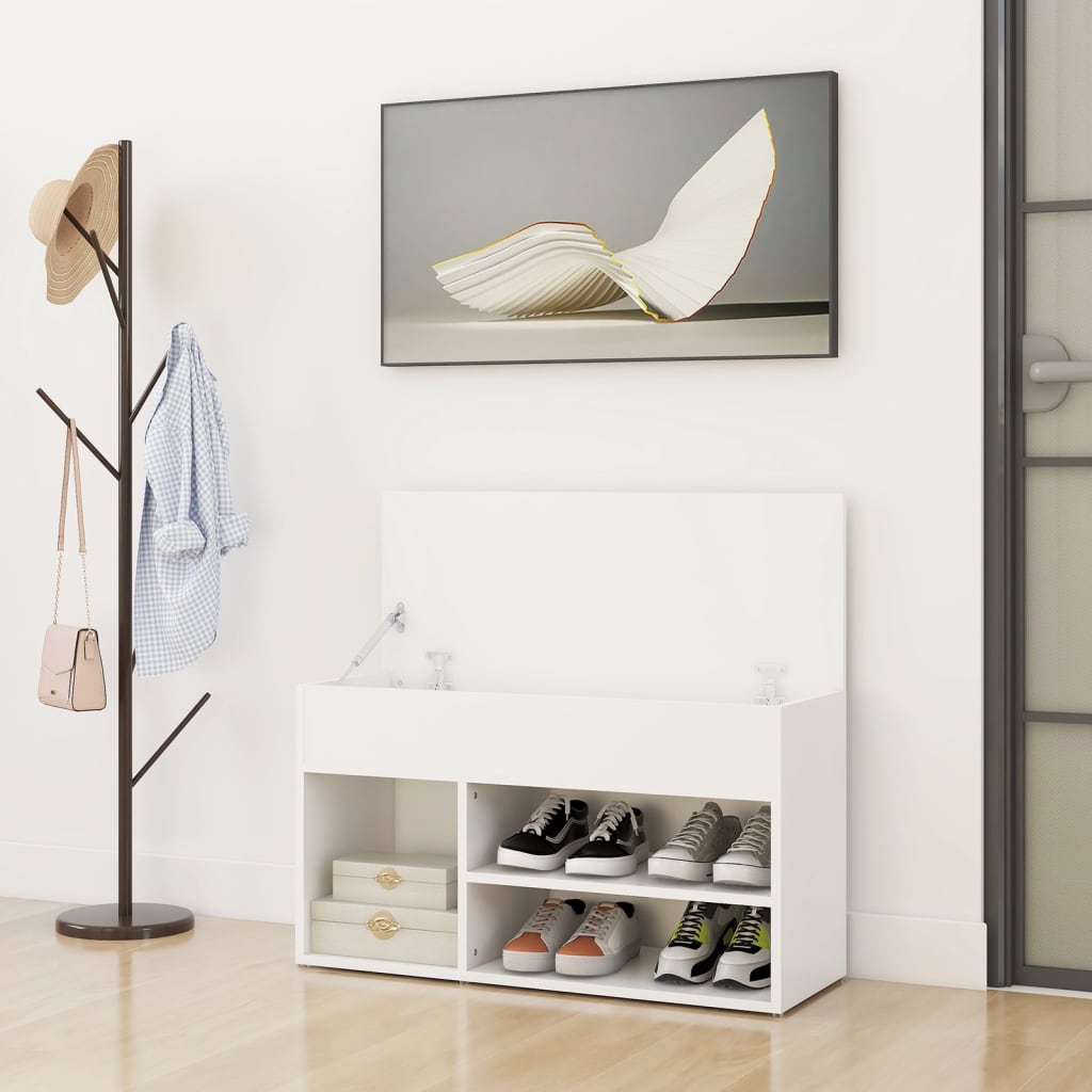 Meuble à chaussures Blanc Chic 1 paires maximum - 4