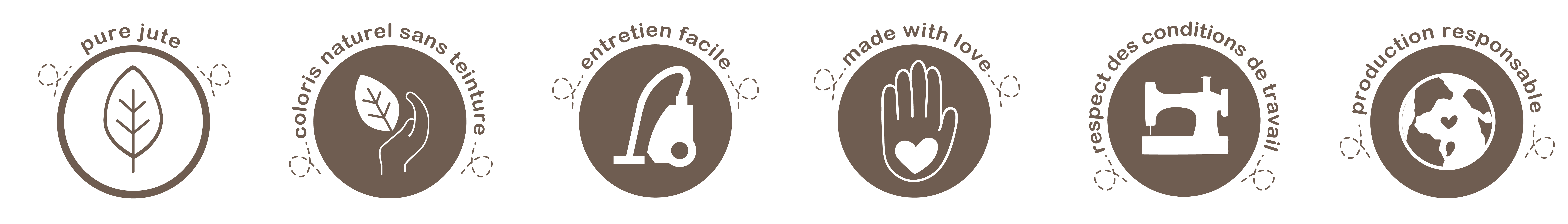 Tapis Rond Jute avec franges D140cm Thar - 6