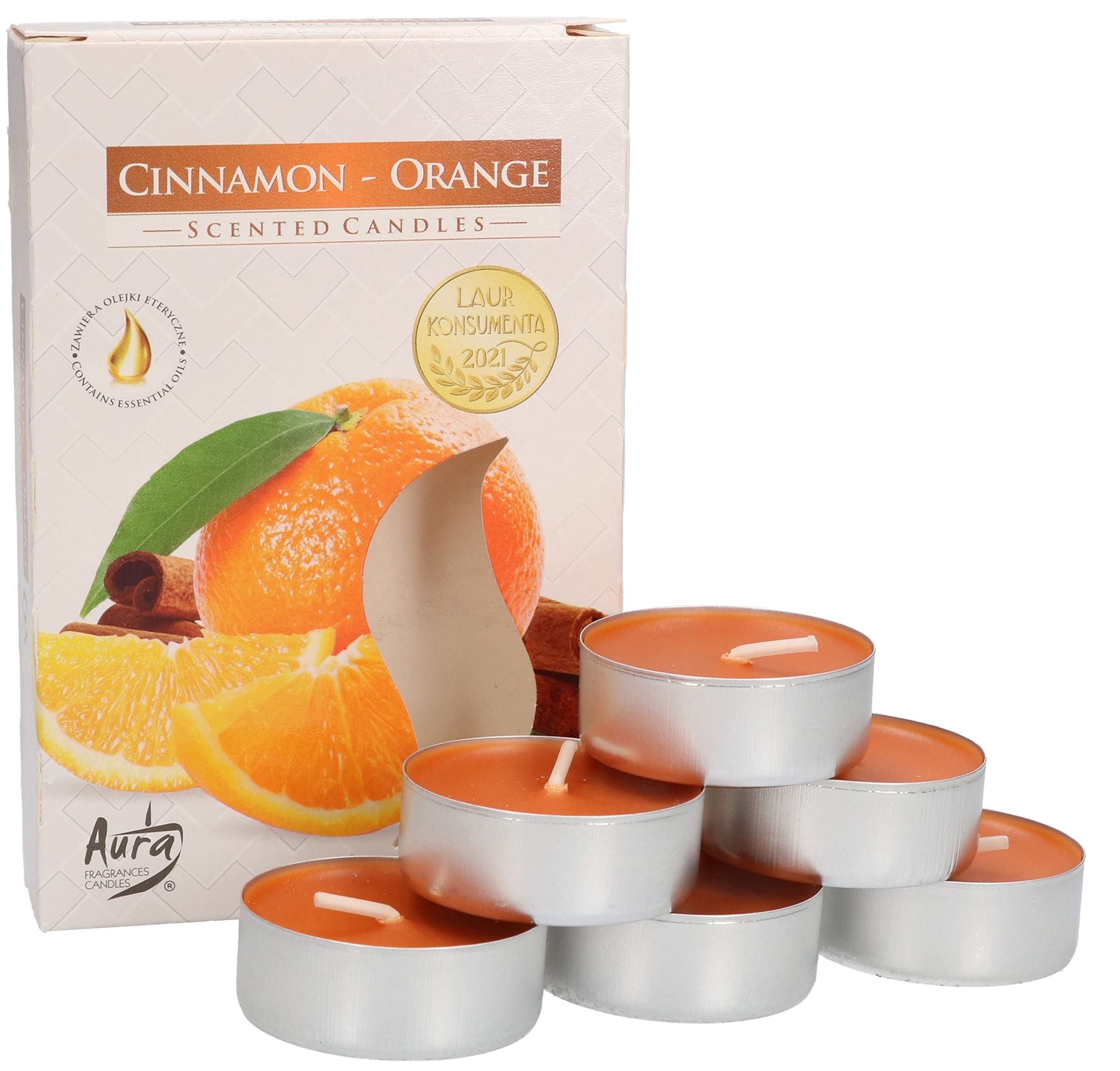 6x tealight podgrzewacze świeczki zapachowe wkład - KOTARBAU