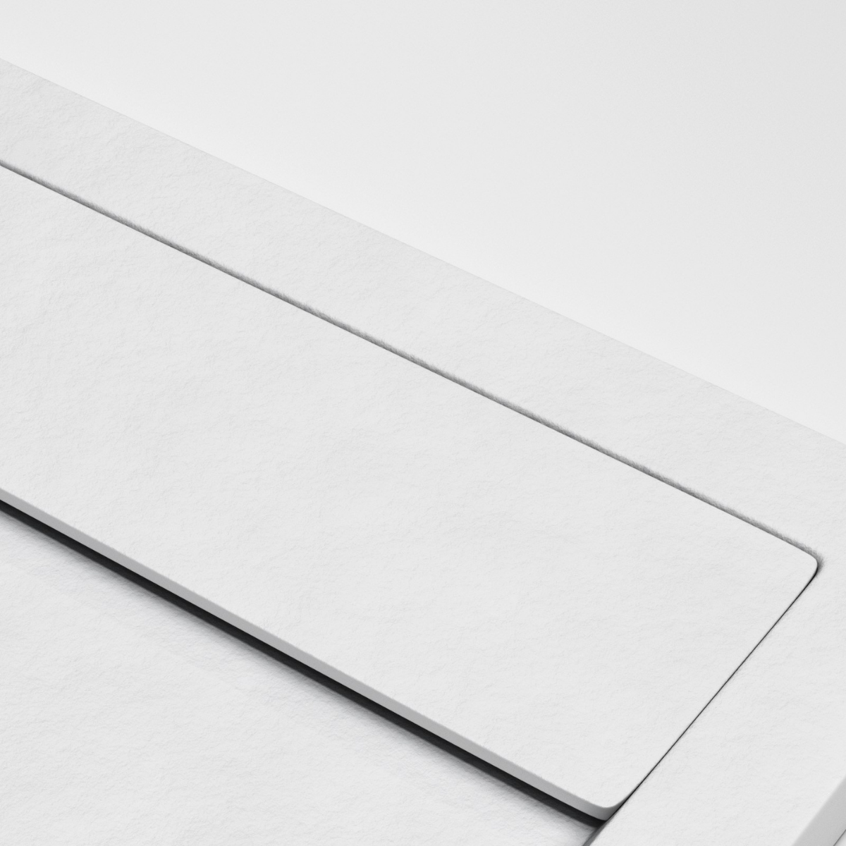 Receveur de Douche Extraplat 180x80x3cm Blanc en Résine Minérale - Antidérapant, Texture Ardoise - MAGNUS LAVABERG - 4