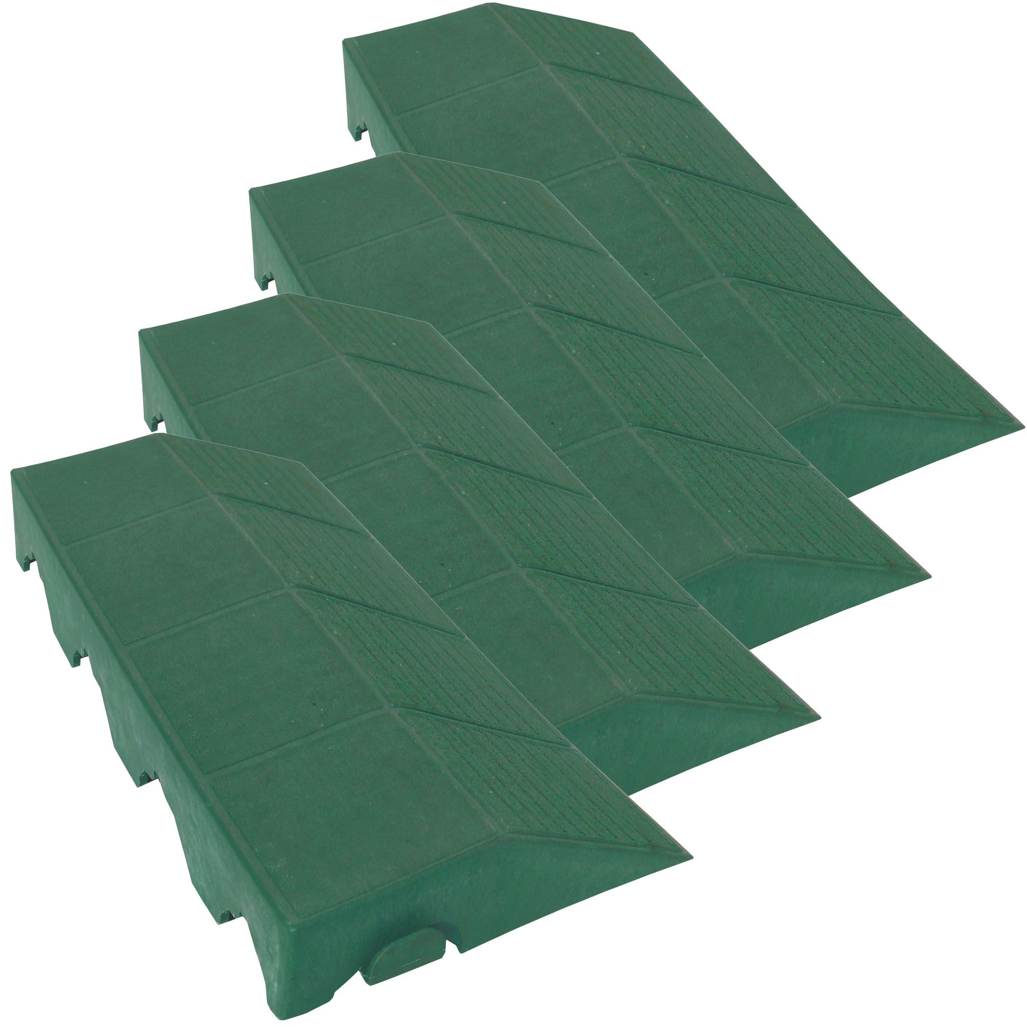 Pack 3 remates con acabado hembra, finalización suelo marte verde  efecto drenaje