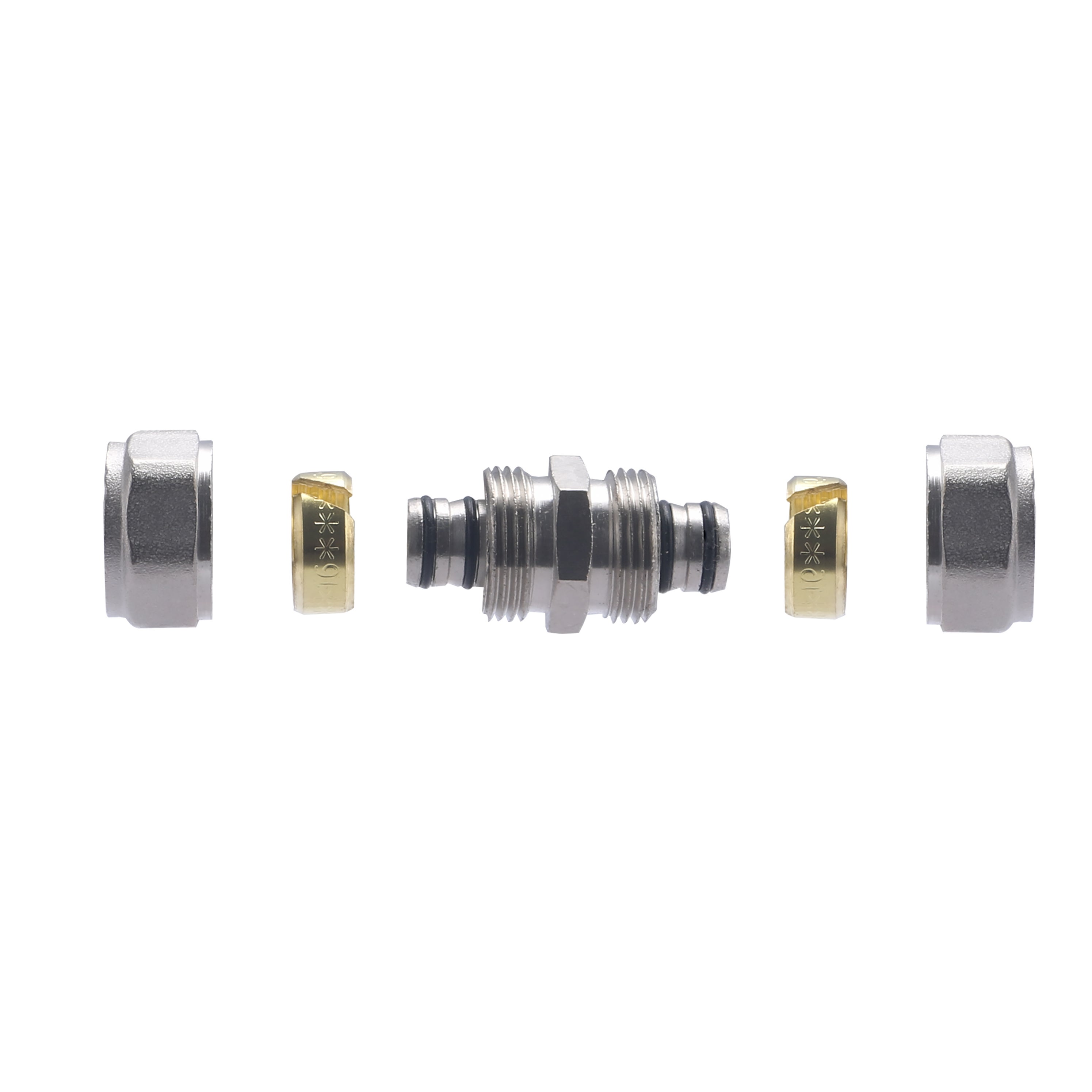 Jonction égale à compression multicouche Ø16 QUICK PLOMBERIE - 5