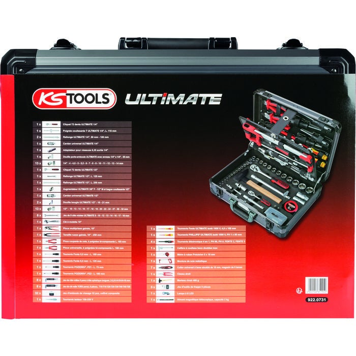 Mallette à Outils Complète KS Tools 922.0731 – 165 Pièces, Neuve Sous Emballage D’origine
