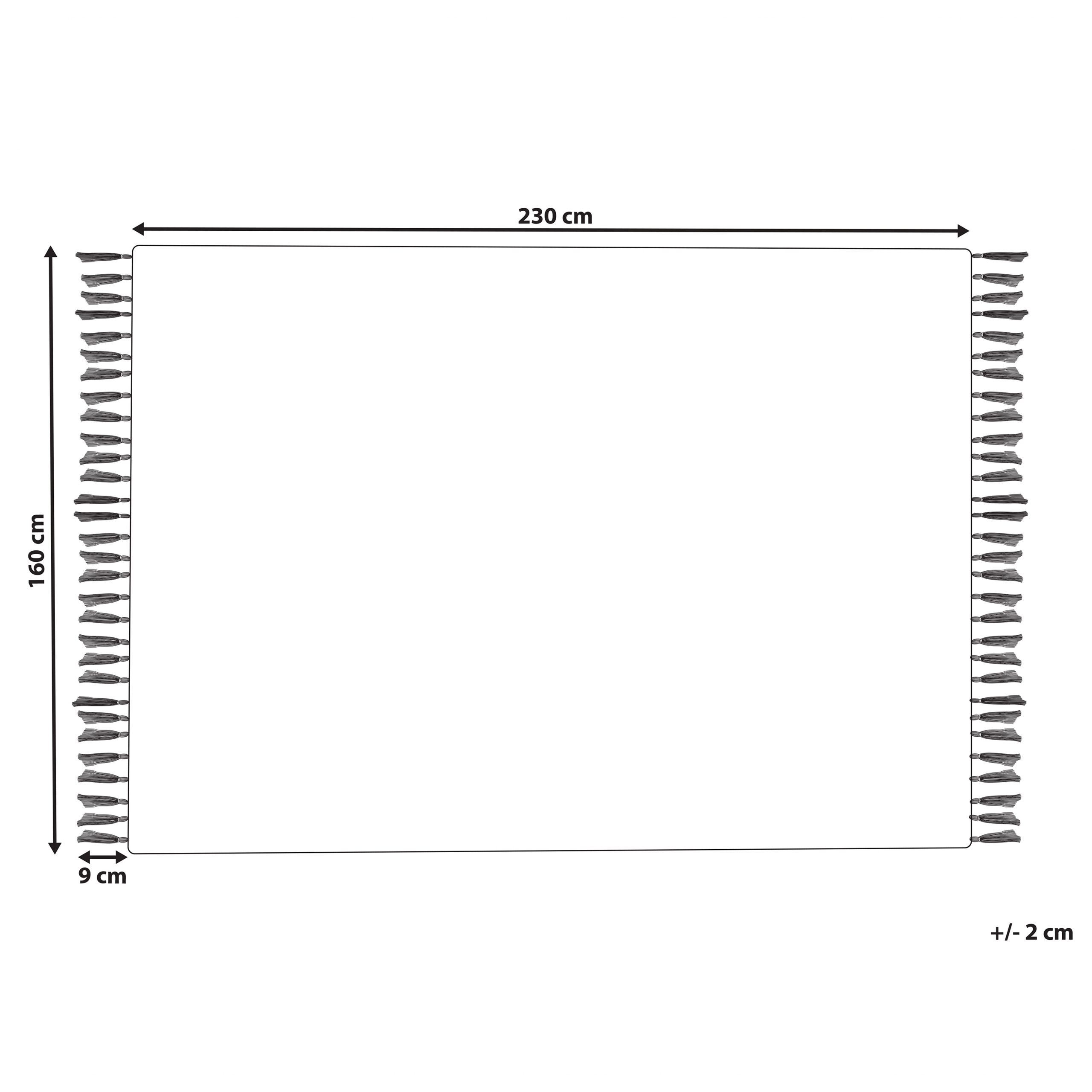 Tappeto cotone marrone e beige chiaro 160 x 230 cm HISARLI - 3