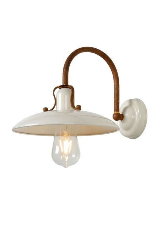 Kinkiet ROMER beżowo-brązowy 1xE27x60W metal wym:21x24x32cm IP20 Lucide