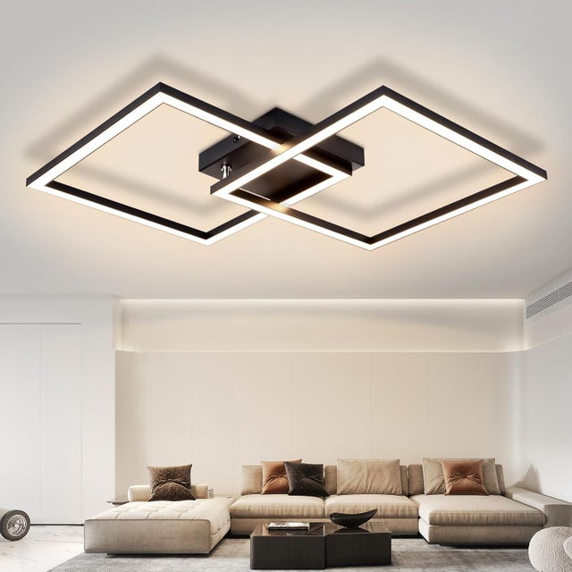 ZMH Nowoczesna lampa sufitowa LED 24 W do kuchni – ciepłe białe światło