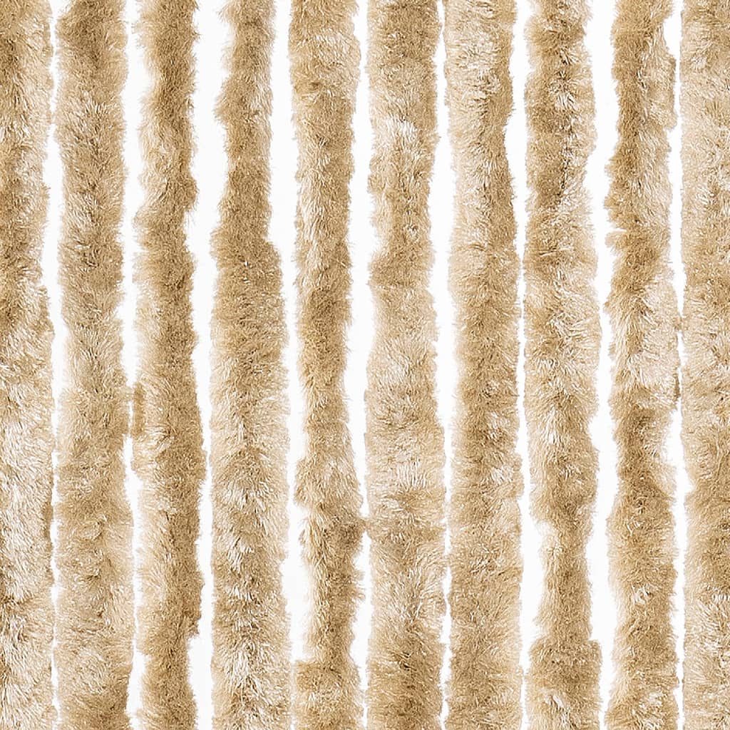 Moustiquaire | Rideau anti-moustique Beige 100x220 cm Chenille CFW78483 - 6
