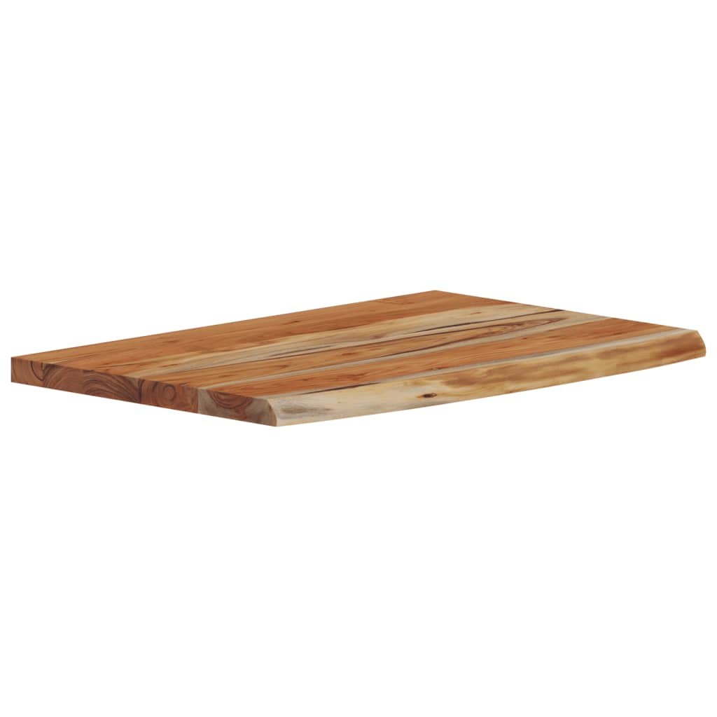 Étagère murale | Étagère flottante | Étagères de rangement rectangulaire massif acacia bordure assortie CFW12675 - 3
