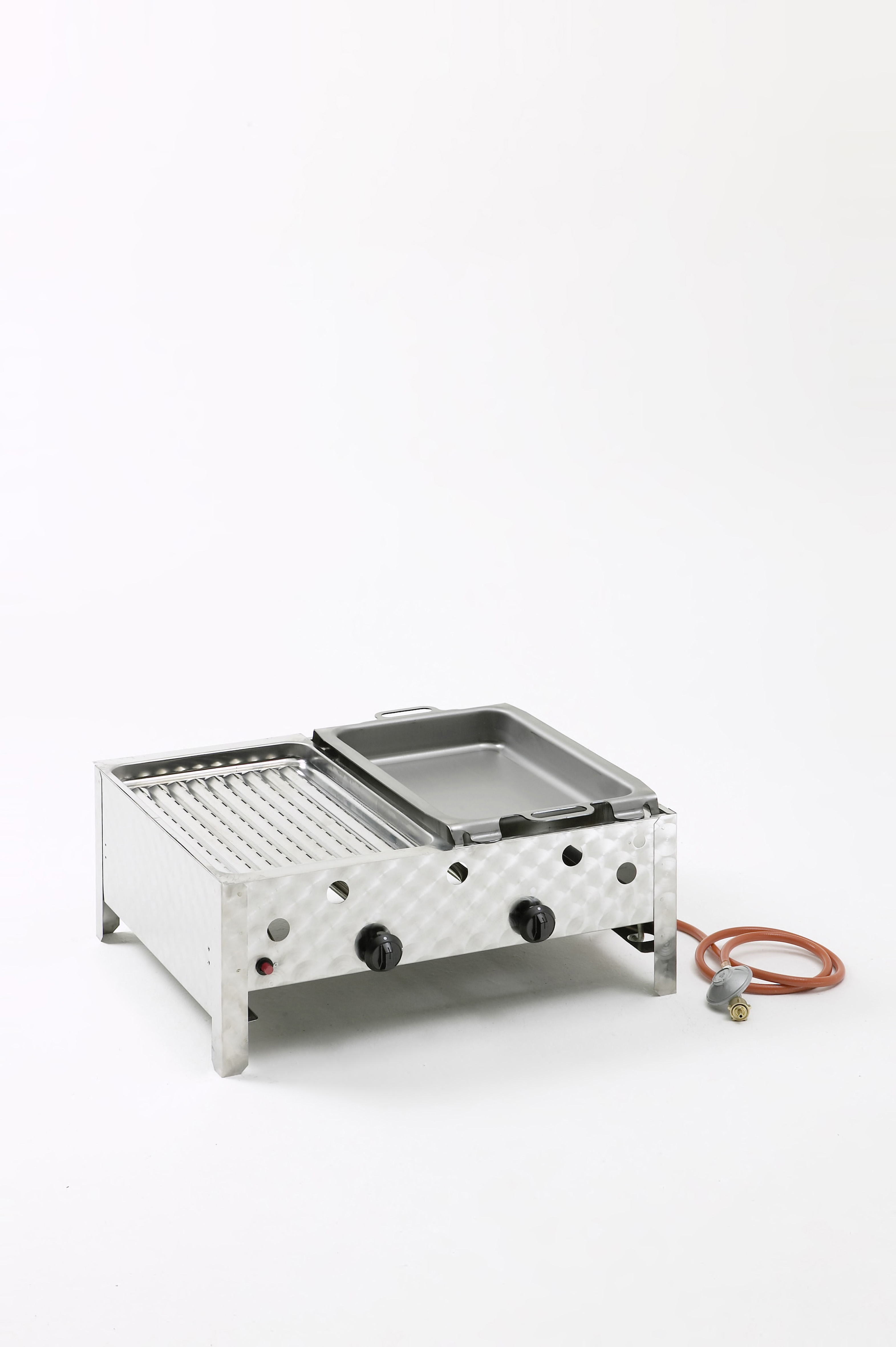 Gazowa patelnia gastronomiczna dwupalnikowa - 004422