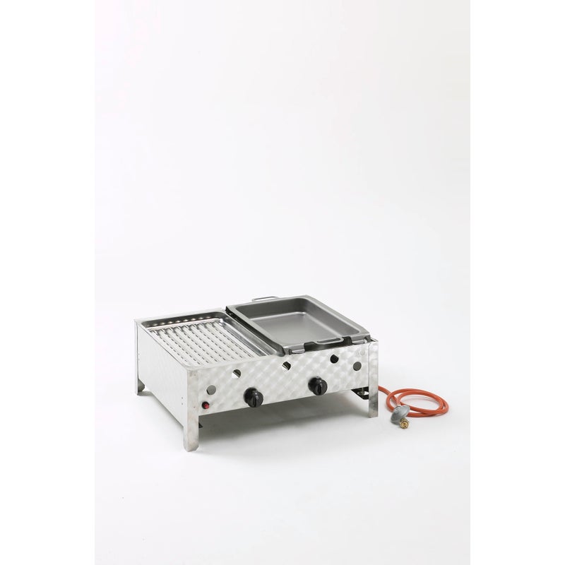 Gazowa patelnia gastronomiczna dwupalnikowa - 004422