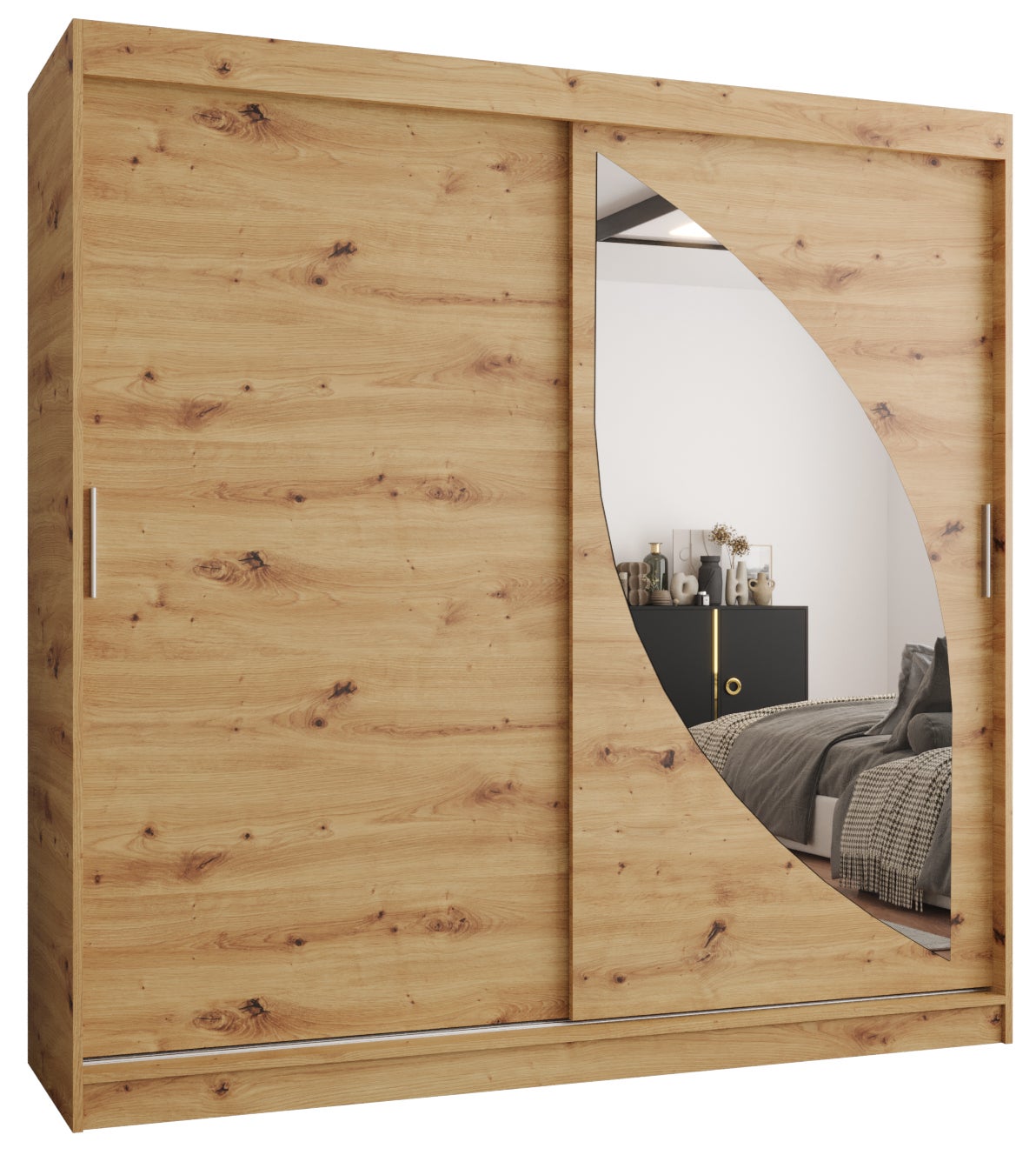 Szafa przesuwna garderoba MILO 200 x 62 x 200 cm Artisan - Abiks Meble