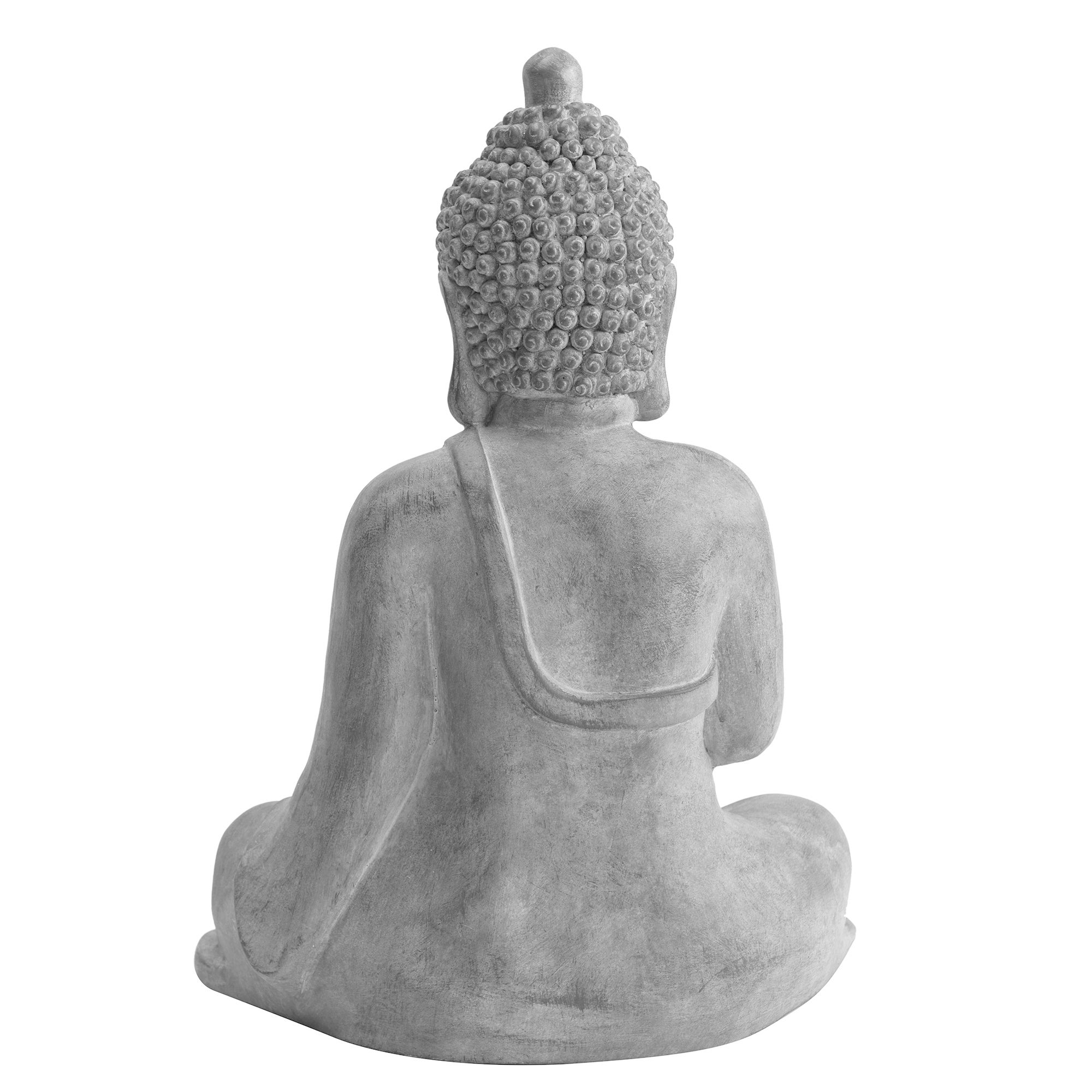 Figurine de jardin Bouddha en argile, méditant - 5