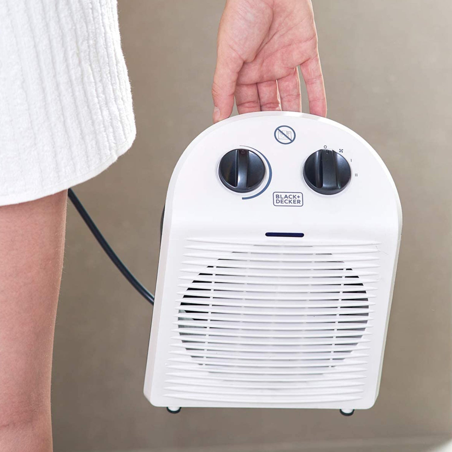 Black & Decker BXSH2000E appareil de chauffage Intérieure Noir, Blanc 2000 W Chauffage de ventilateur électrique - 8