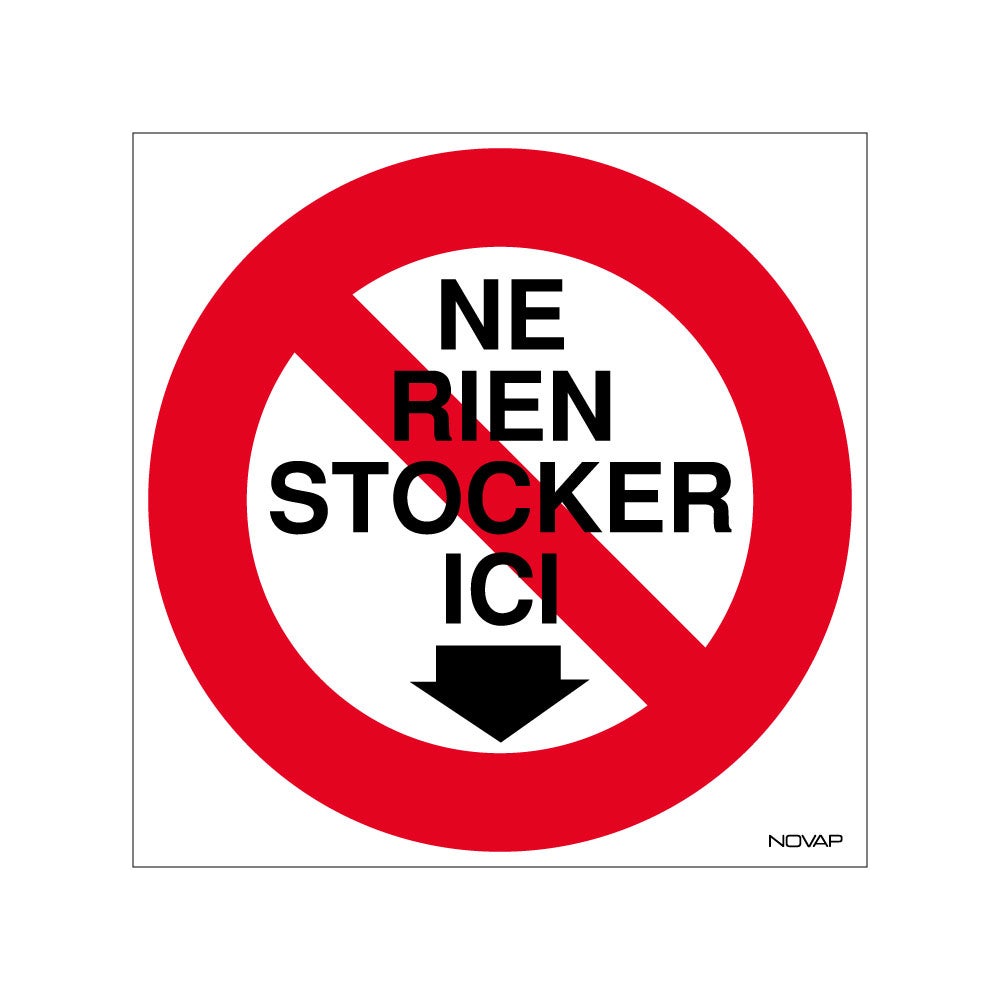 Panneau Ne Rien Stocker Ici Rigide 480x480mm 4010021 Bricoman Panneau Ne Rien Stocker Ici Rigide 480x480mm 4010021 Bricoman