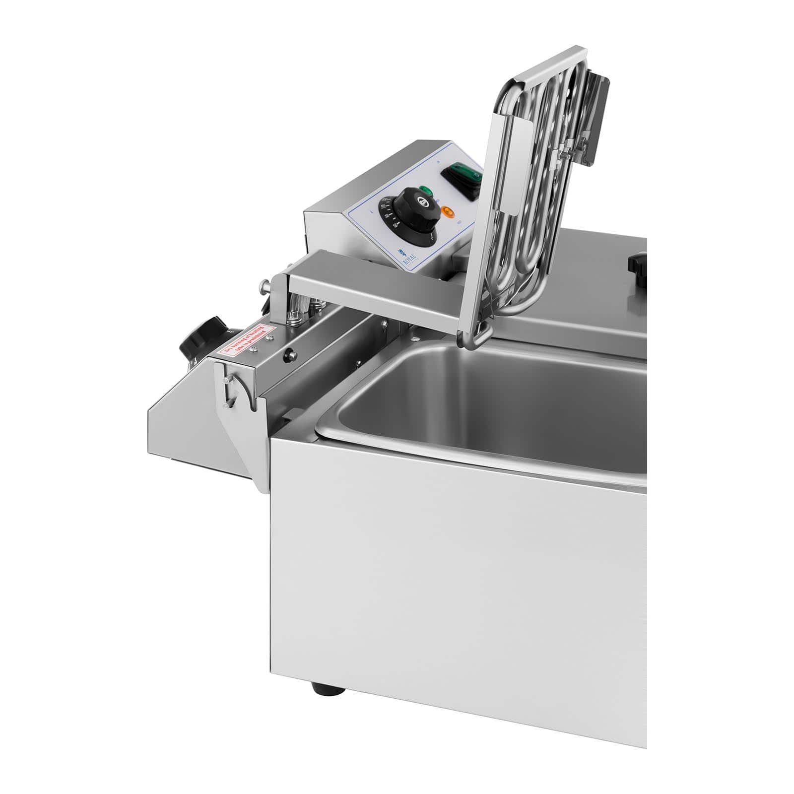 Friteuse électrique - Royal Catering - Puissance : 2 x 3 200 W - 2 x 8 l au total / 2 x 4 l d’huile - 8