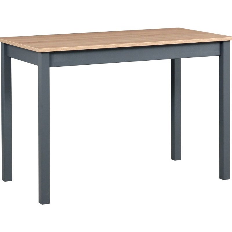 Stylowy stół Max II z blatem Dąb Sonoma na grafitowych nogach – elegancki wybór do jadalni
