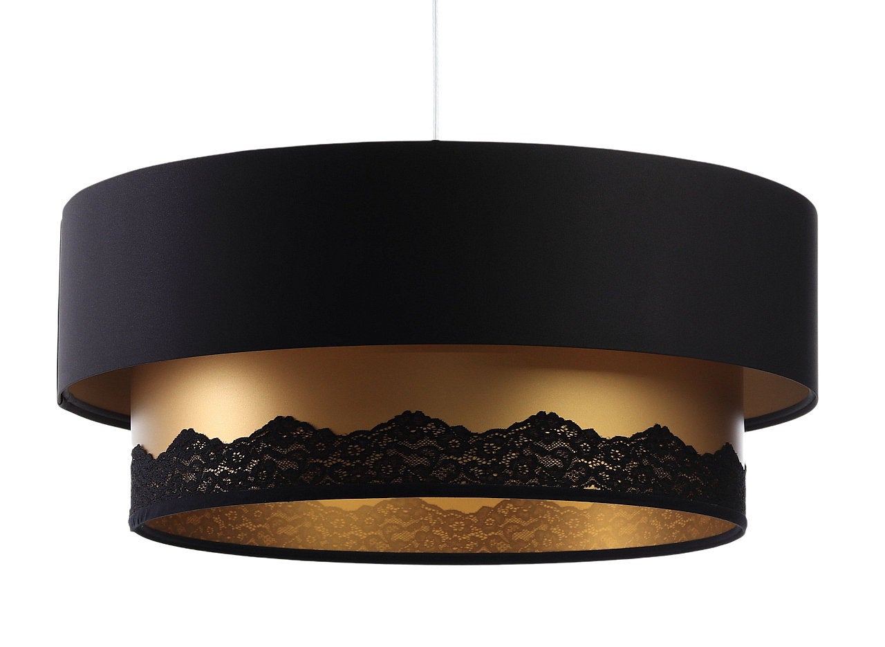Lampa wisząca DOUBLE ELEGANT 40 czarna/złota