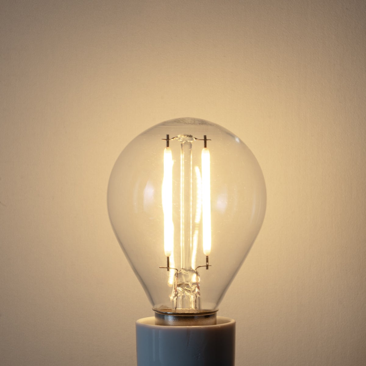 Lot de 5 ampoules LED E14 à intensité variable P45 Verre transparent 3W 250 lm 3000K - 5