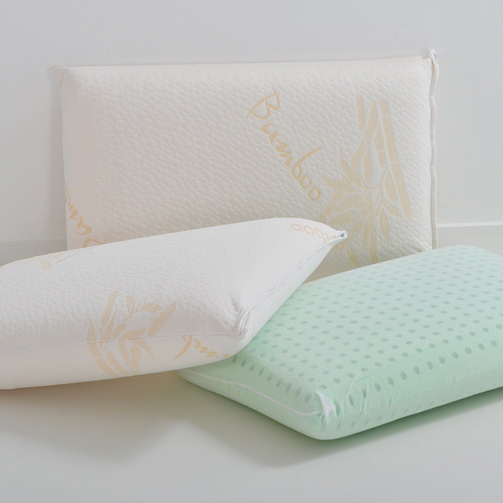 OLYMPE LITERIE | Lot de 2 oreillers 40x60 cm BAMBOO | Mousse avec mémoire de forme - 4