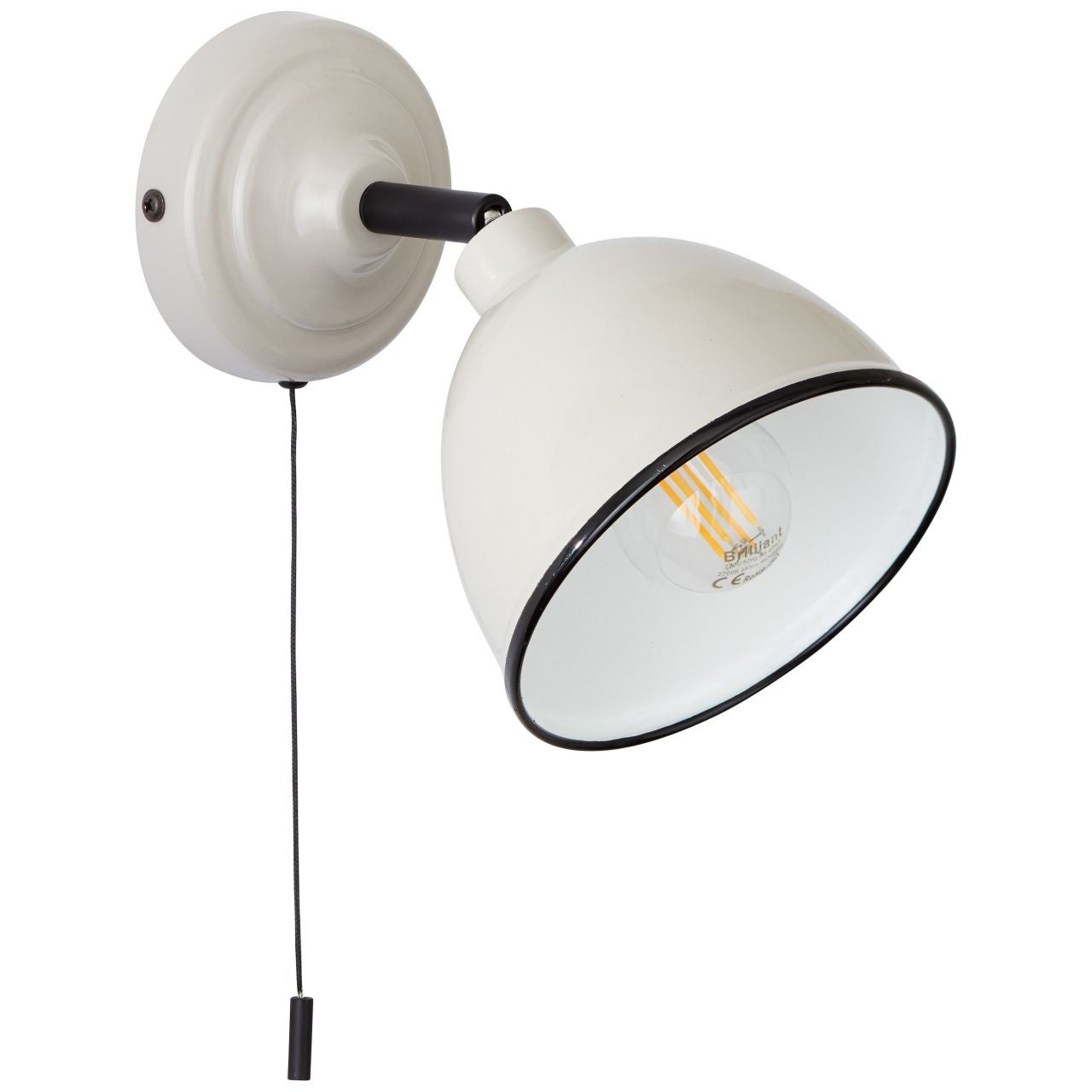 Lampa BRILLIANT, zawieszenie Tosh 25cm antyczne drewno / czarny korund, 1x A60, E27, 40W, drewno ze zrównoważonej gospodarki leśnej (FSC) - 4