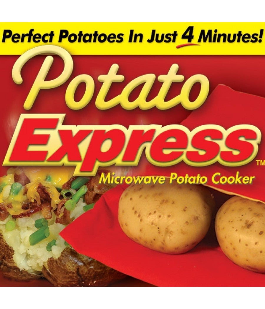 Potato Express - Sacchetto per cottura patate al forno a microonde