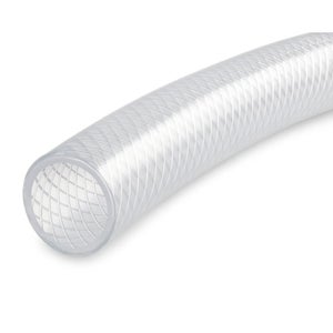 Tuyau D'Arrosage PVC Transparent 5mm X 8mm 30,5m + 2 Colliers - Flexible Pour Aquarium Pompe Irrigation