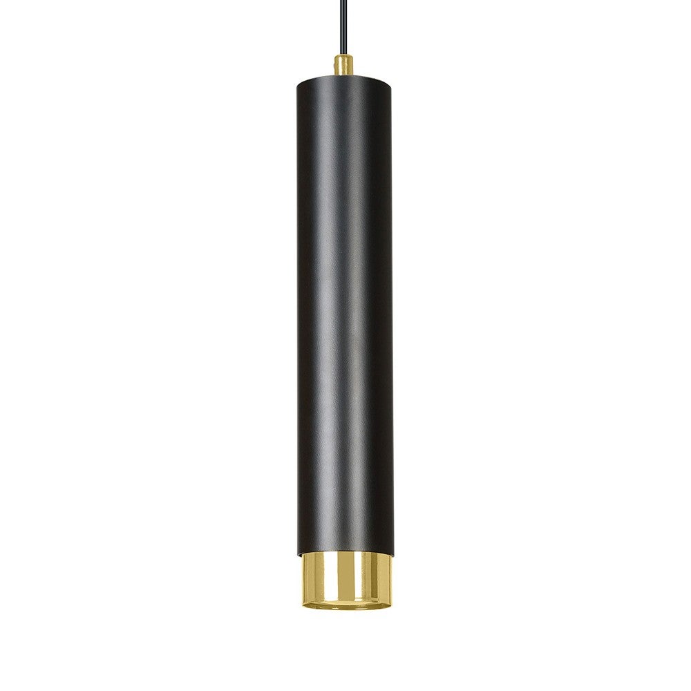 Lampa wisząca Mura 3 światła cylindryczne czarno-złote 3xGU10 - 3