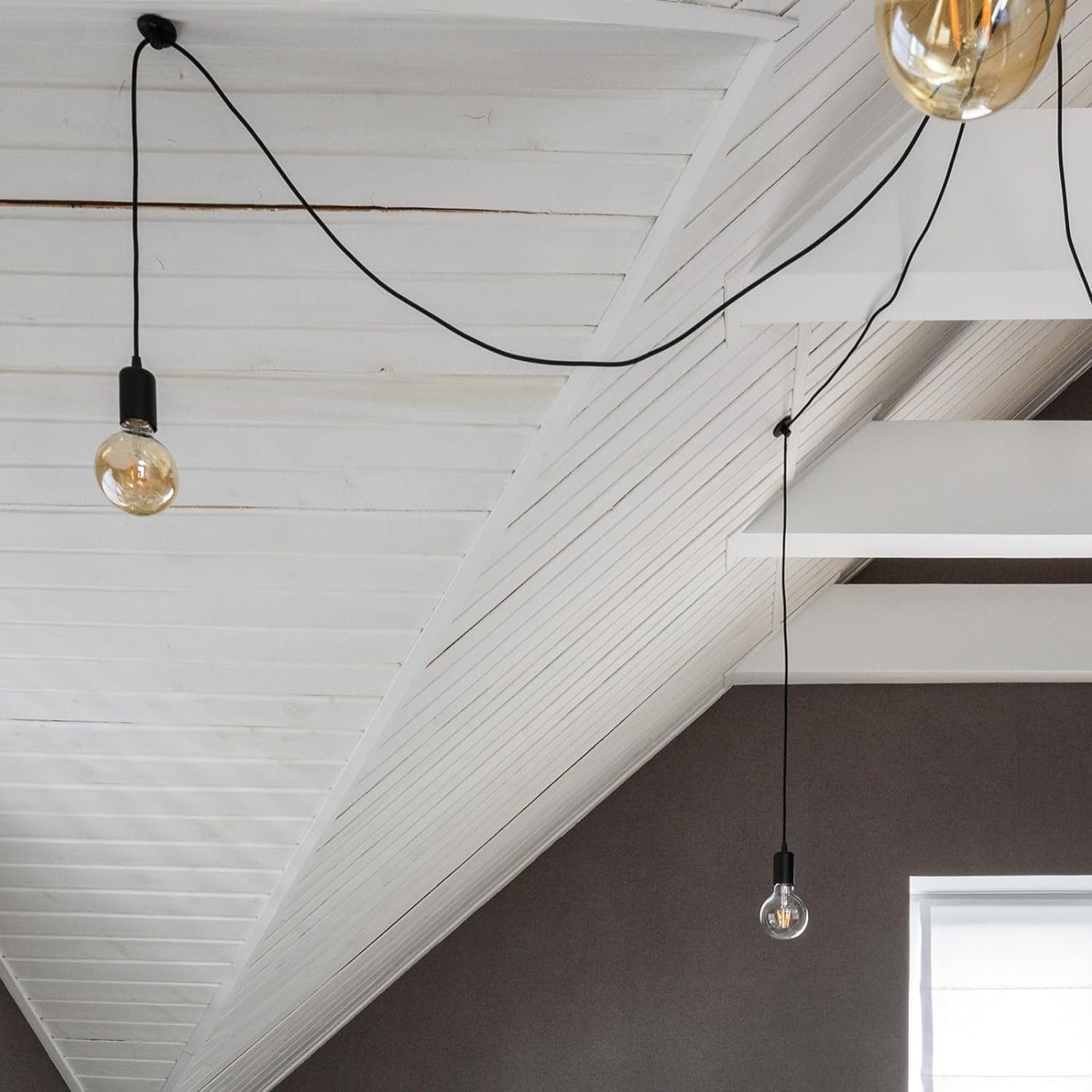 NETTLIFE Pack de 6 ampoules LED E27 lampe vintage - ampoules à filament blanc chaud G80 2700K 4W Edison idéales pour hôtel maison café bar - 9