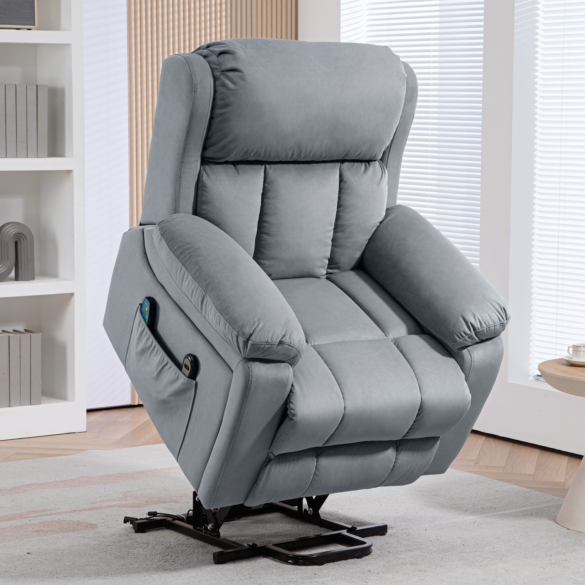 Fauteuil relax électrique tissu polyester 1 place HOMCOM - 2