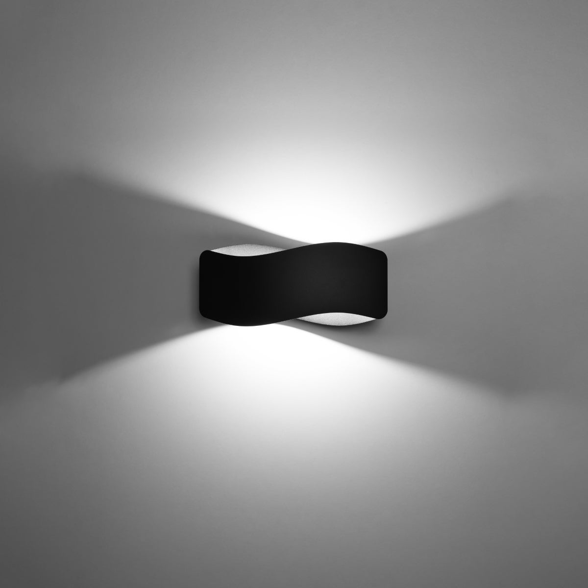 Kinkiet ZANILA 30 czarny LED 3000K - 30x11x13cm Sollux
