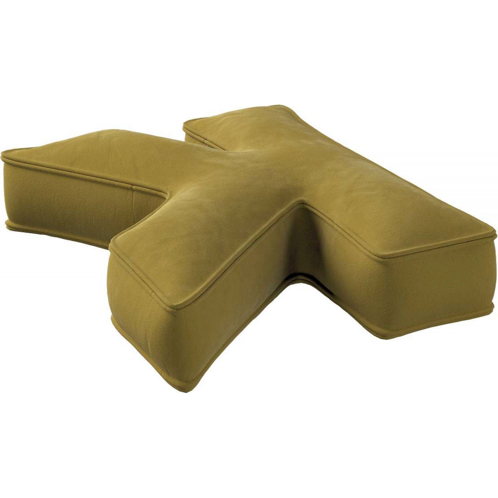 Coussin en velours Lettre K 35 x 10 x 40 cm Olive Verte - 3