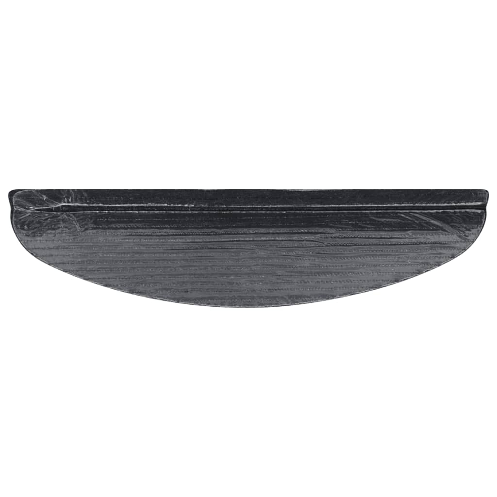 Tapis d'escalier auto-adhésifs 10 pcs noir 56x17x3 cm - 6