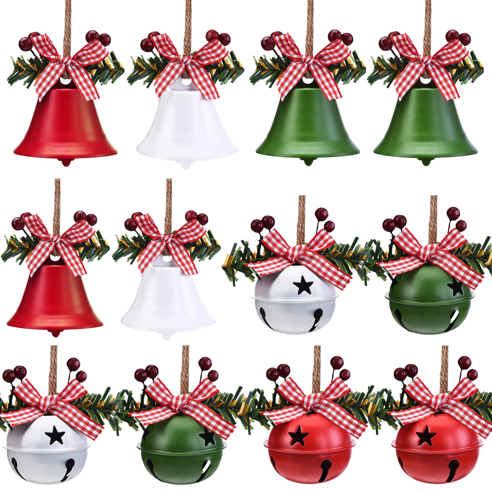 Akozon Cloches De Noël Cloches De Décoration De Fête De Mariage Anti-corrosion Cloches En Cuivre