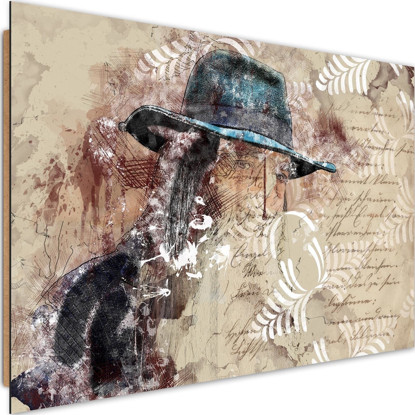 Figurine De Noël En Bois Avec 12 Expressions Magnétiques, Poupée En