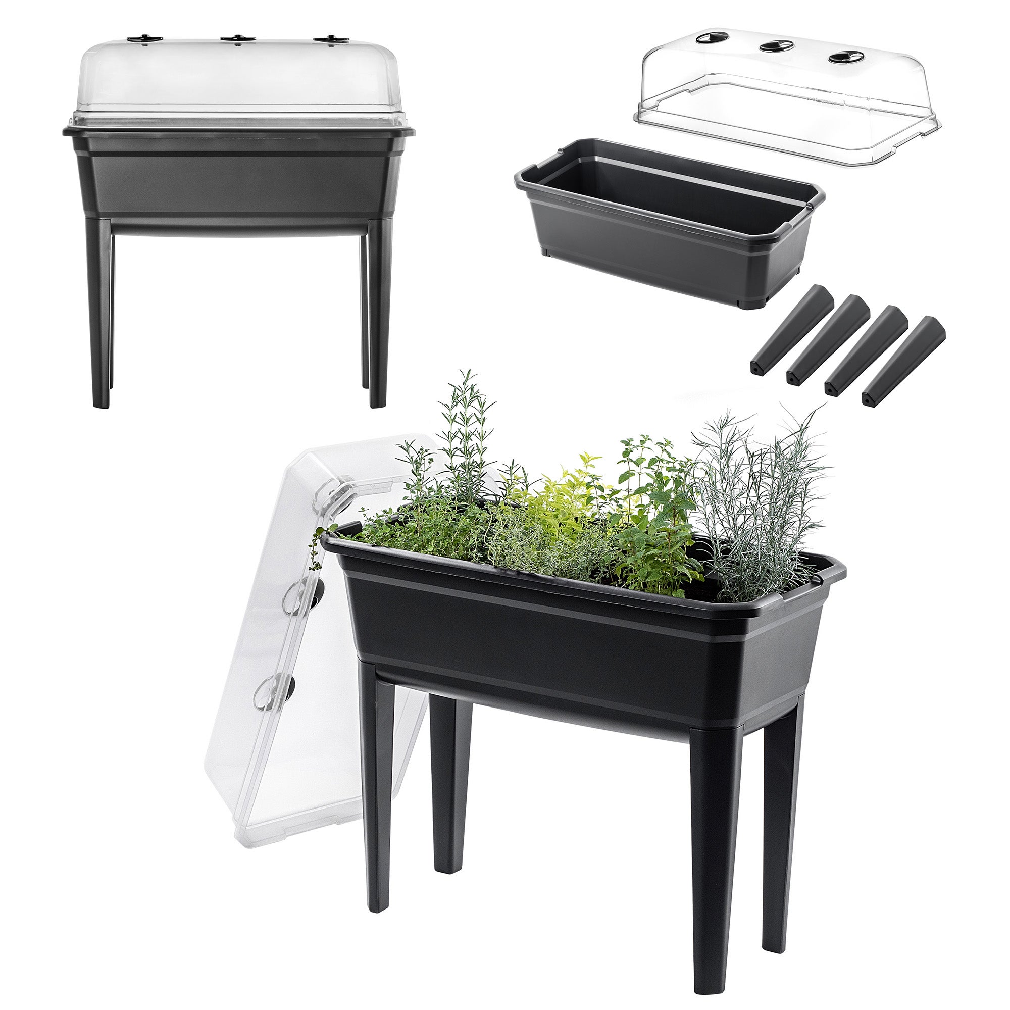 DUŻA MINI SZKLARENKA MINISZKLARENKA SZKLARNIA DOMOWA ROZSADY 75cm 42L