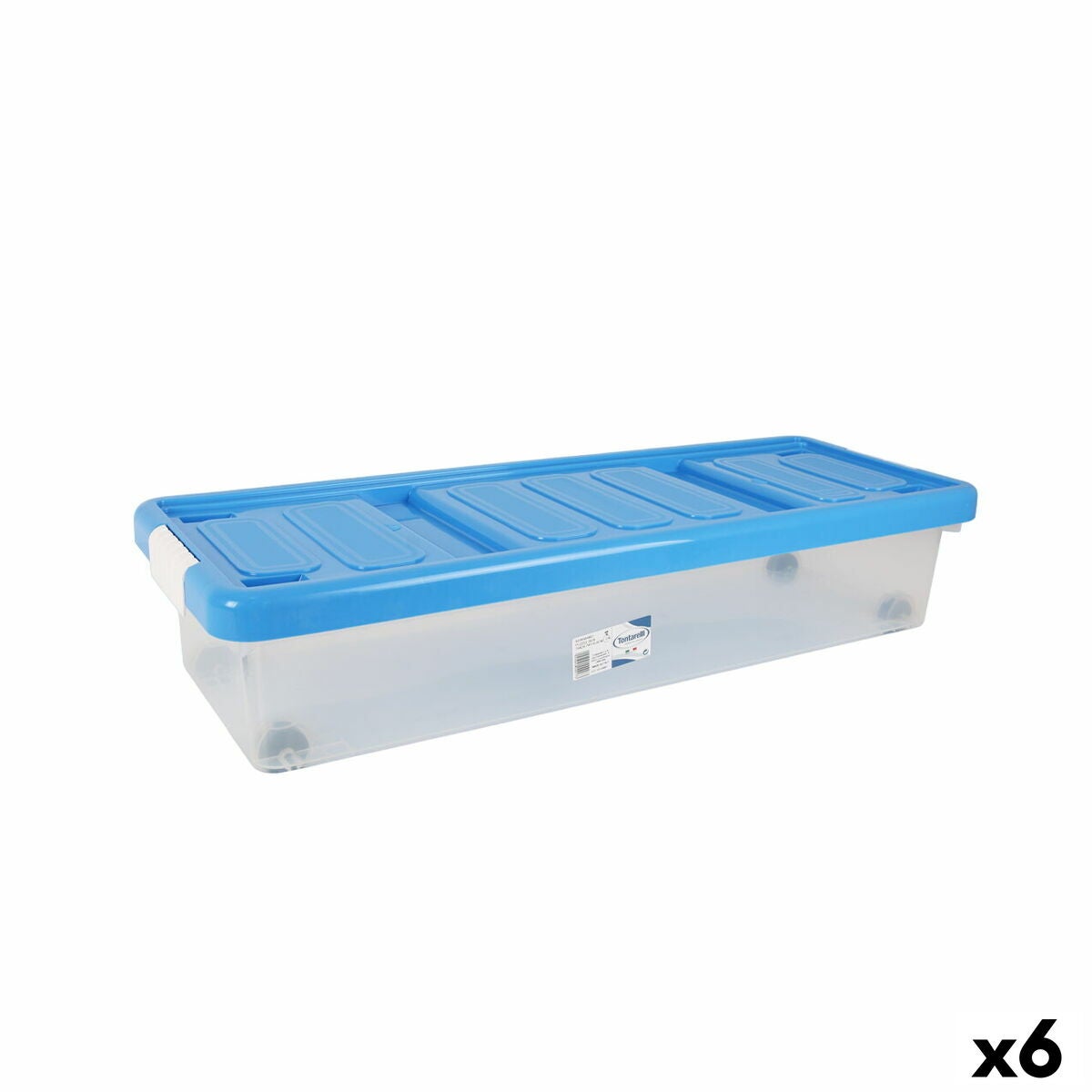Tube De Rangement Pour Volants De Badminton – Plastique Transparent Bleu Ciel – 24 X 6,6 Cm, Capacité 6 Volants, Léger Et Anti-choc