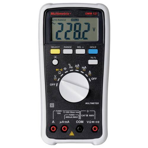 Multimetro Multimetrix DMM 121 digitale CAT III 600 V Display (numero di punti): 4000 - 3