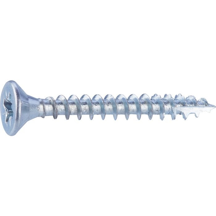 10 Vis à Aggloméré Fixpro - Tête Fraisée, Acier Zingué, 5 X 50 Mm - Neuf Sous Emballage
