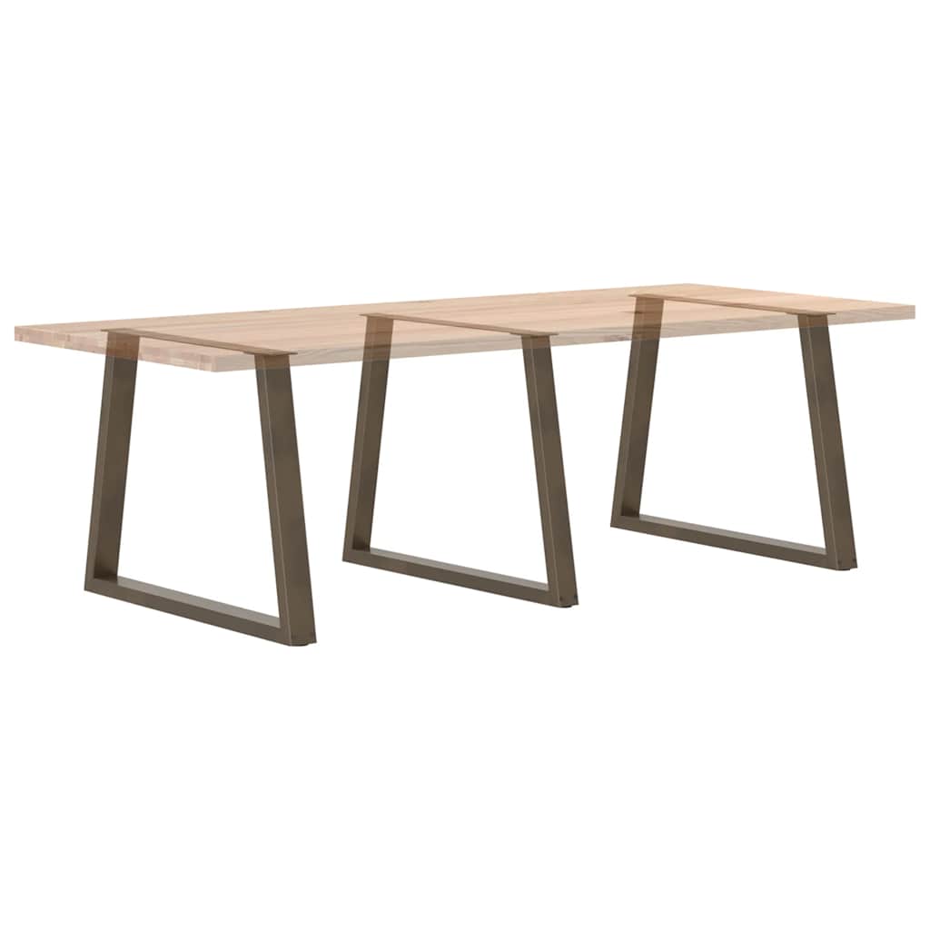 Maison Exclusive - Pieds de table à manger en forme de V, 3 pièces, acier l, 90 x (72-73,3) cm - 8