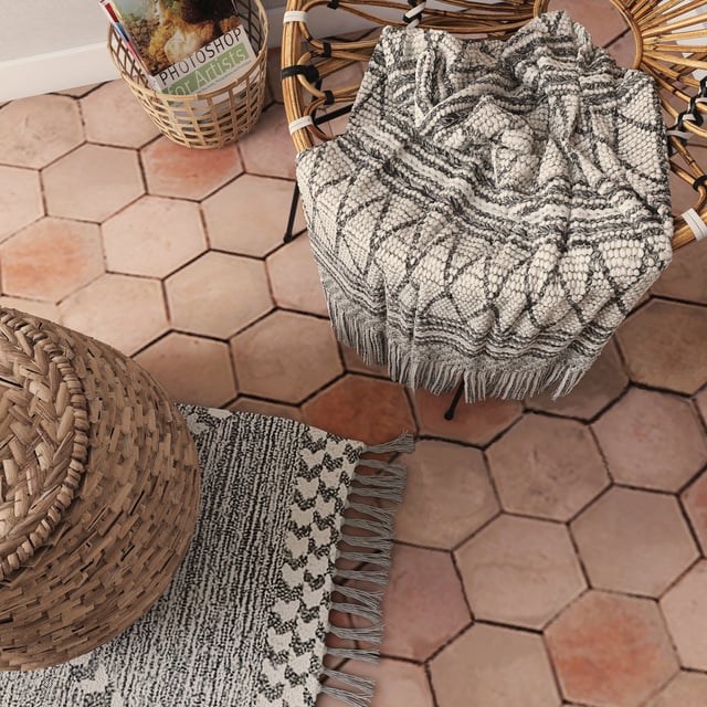 Piastrelle in terracotta esagonali manuali 20 x 20 cm - 20m2