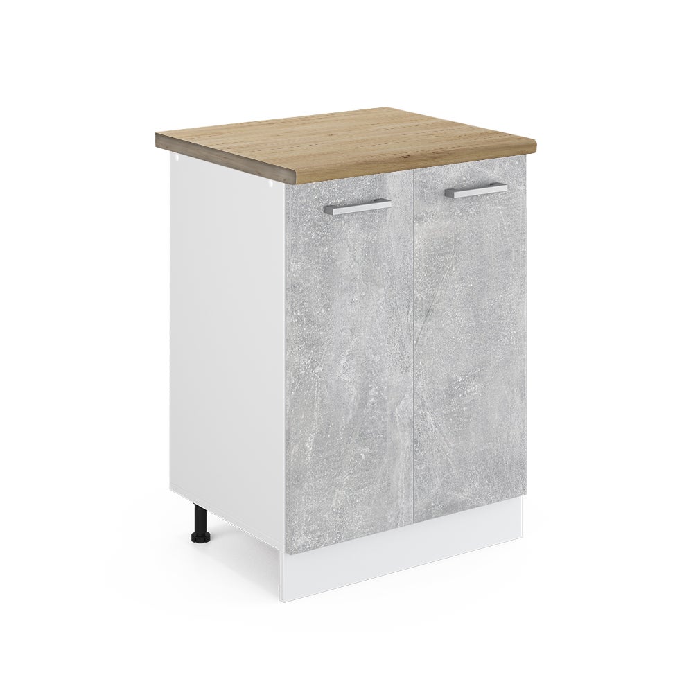 Vicco Szafki kuchenne R-Line, Beton, 60 cm , BP Dąb