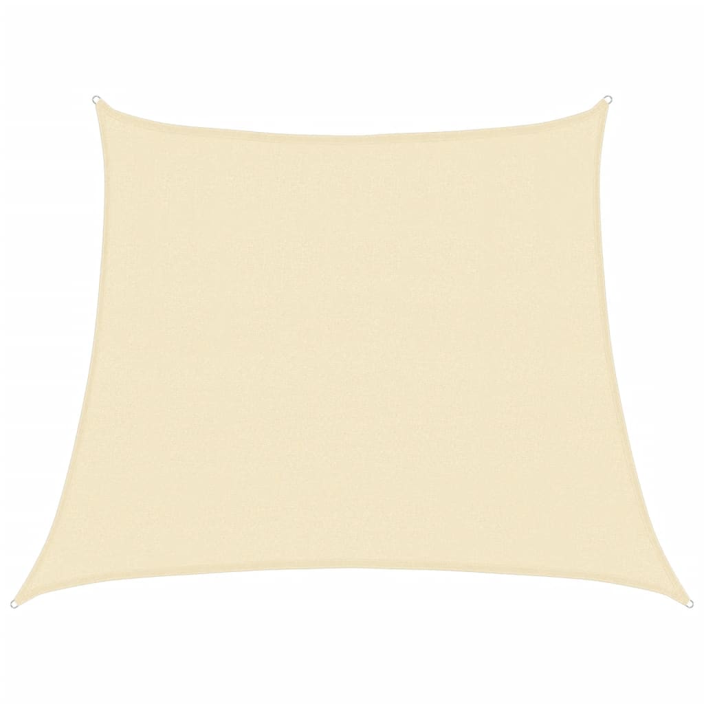 VidaXL Vela Parasole Triangolare HDPE 3,5x3,5x4,9 M Grigio Chiaro – Protezione UV 90%, Telo Ombreggiante Per Giardino E Terrazzo
