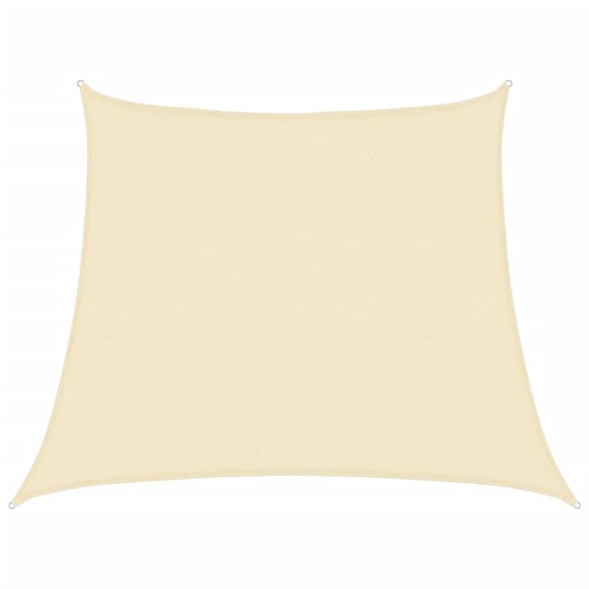 VidaXL Vela Parasole Triangolare HDPE 3,5x3,5x4,9 M Grigio Chiaro – Protezione UV 90%, Telo Ombreggiante Per Giardino E Terrazzo