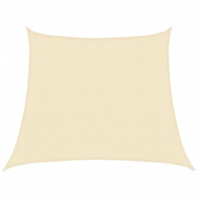 VidaXL Vela Parasole Triangolare HDPE 3,5x3,5x4,9 M Grigio Chiaro – Protezione UV 90%, Telo Ombreggiante Per Giardino E Terrazzo