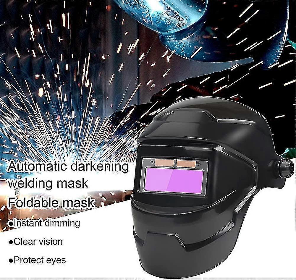 Casque de soudage solaire professionnel à obscurcissement automatique avec LED et large plage d'ombrage réglable 4 - 4
