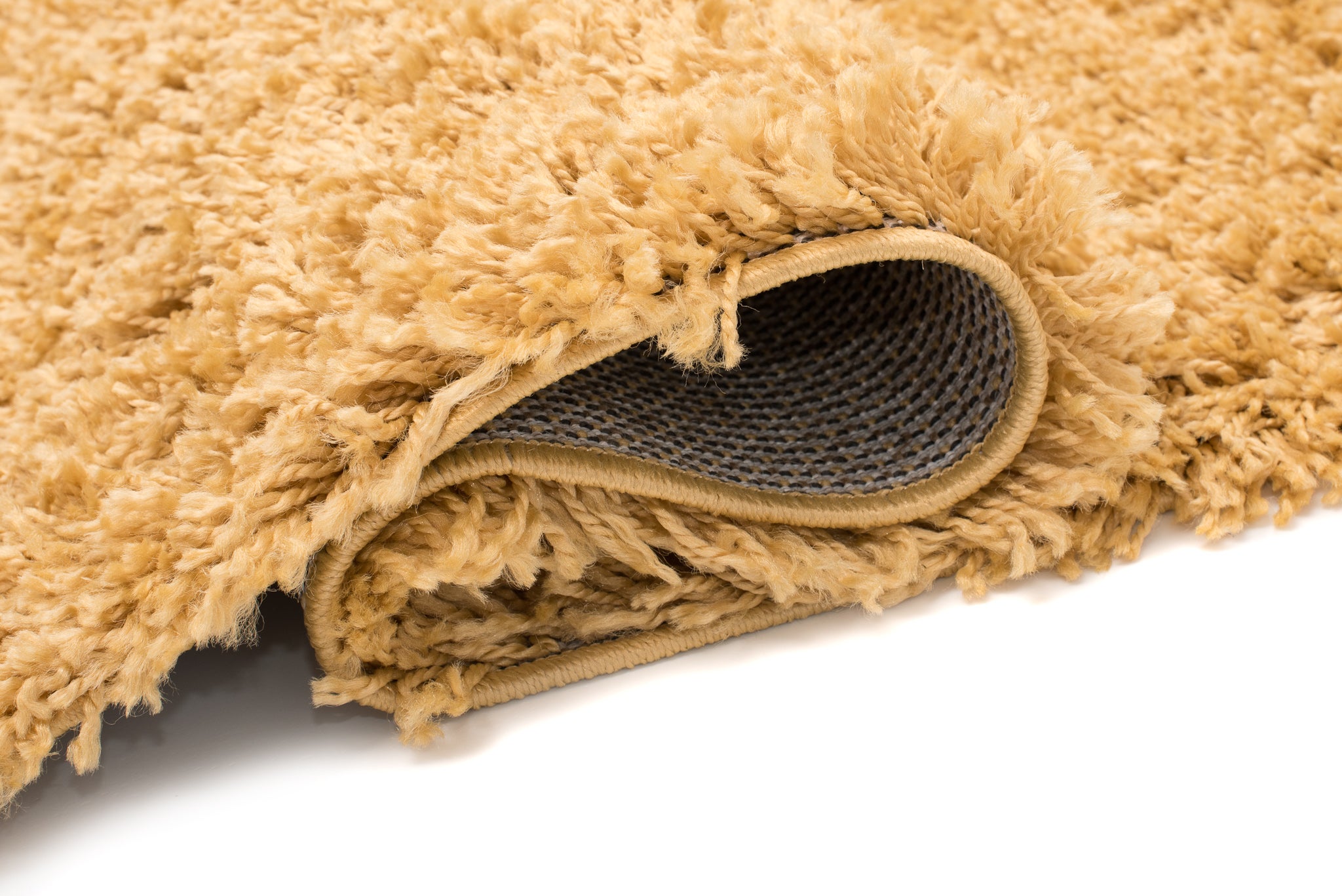 Tapiso Essence Tapis Shaggy Poil Long Moderne Moutarde Jaune Uni Salon Chambre Ado Enfant Moelleux Super Doux OEKO-TEX 120 x 170 cm - 4