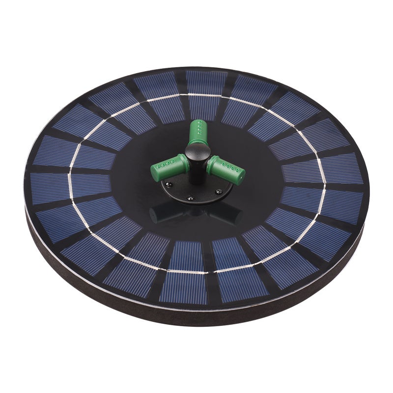 Kolorowa pompa solarna do fontanny dysza obrotowa LED RGB automatyczne wyłączanie pływająca fontanna cm oczka wodnego dla ptaków ogrodu małego stawu