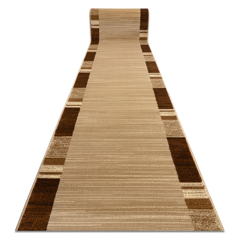 Chodnik HEAT-SET ROYAL FB23 RAMKA PROSTOKĄTY beż / krem 80cm 80x560 cm